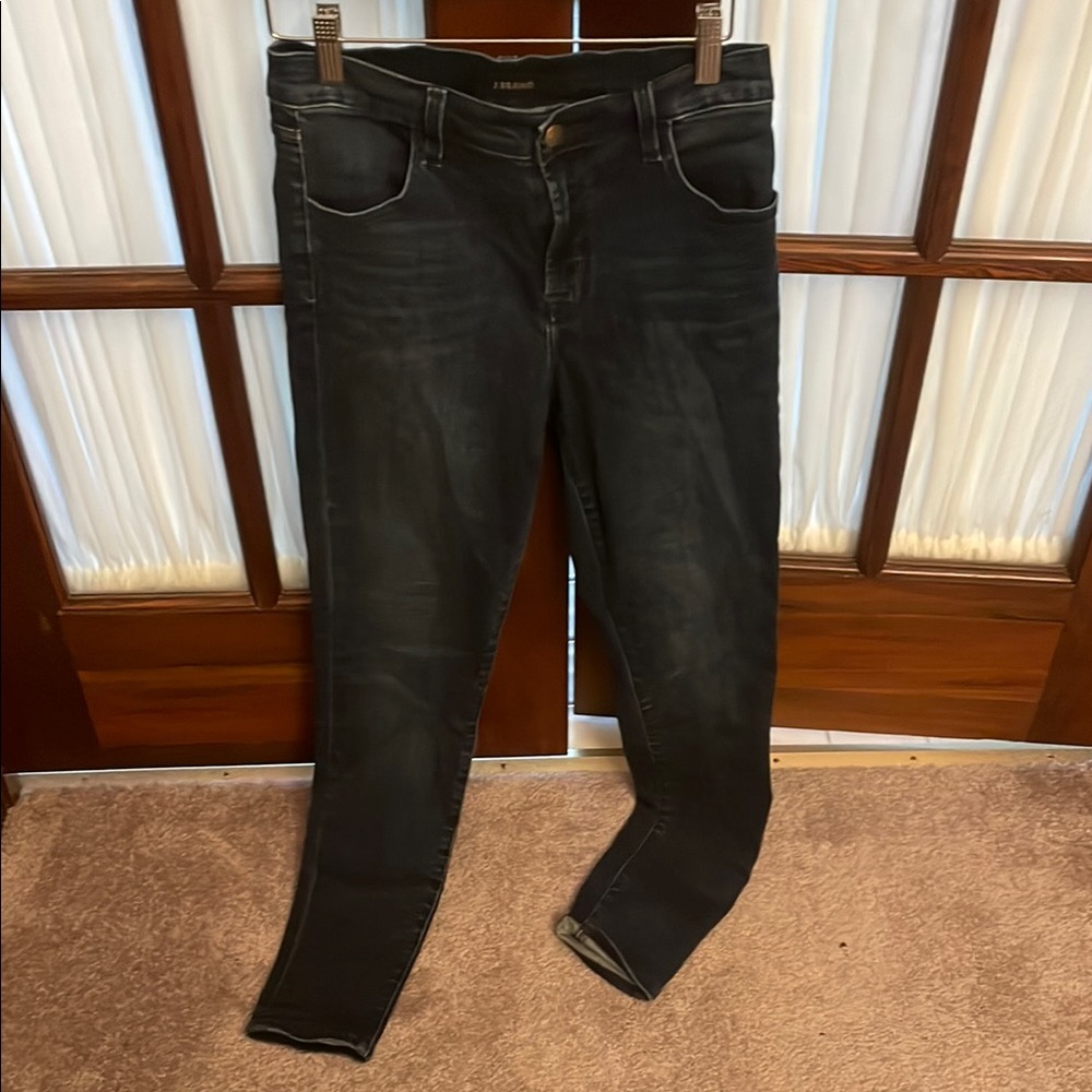 JBrand Maria Women's Hi-Rise Dark Blue Skinny Jeans Sz 29